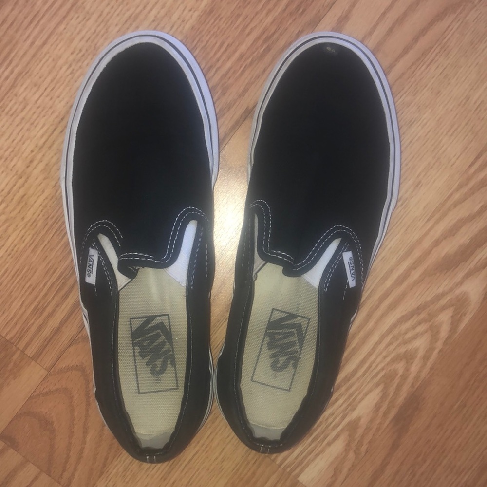 Black slip on vans
